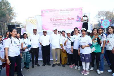 On International Women’s Day, flagged off Bloomingthon – The Pink Walkathon, organized by Inner Wheel Club of Rohtak Bloomingdale, powered by LPS Bossard.